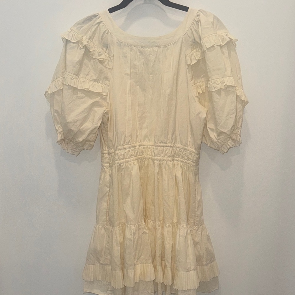Cream Ruffled Dress - Picture 5 of 7